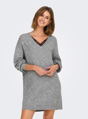 ONLY Strickkleid in Grau
