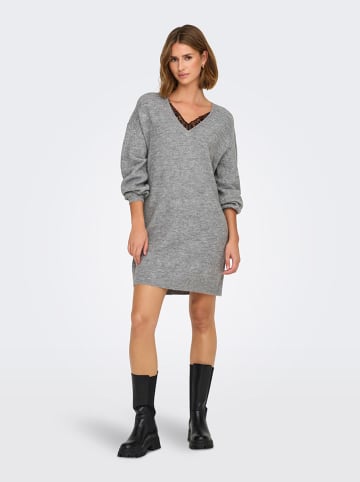 ONLY Strickkleid in Grau