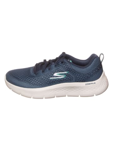 Skechers Sneakersy "Go Walk Fleg - Kali" w kolorze granatowym
