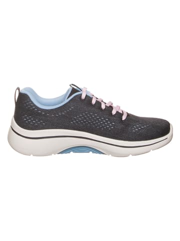 Skechers Sneakersy "Go walk Arch Fit 2.0 - Vivid" w kolorze niebiesko-czarnym