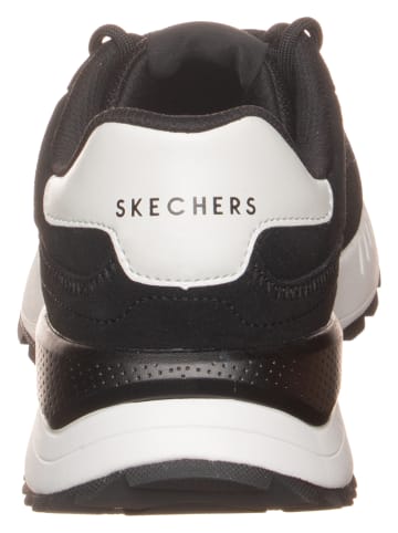 Skechers Leren sneakers "Fury - Fury Lace Low" zwart/wit