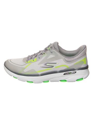 Skechers Laufschuhe "Go Run 7.0 - Interval" in Grau/ Grün