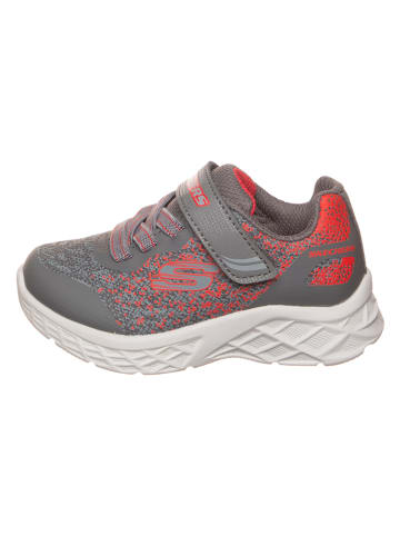 Skechers Sneakersy "Microspec II" w kolorze szaro-czerwonym
