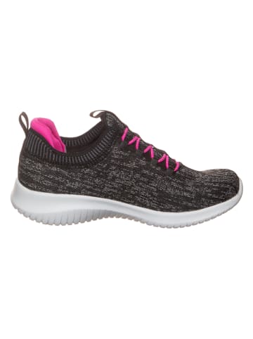 Skechers Sneakersy "Ultra Flex - Bright Horizon" w kolorze czarno-różowym