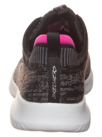 Skechers Sneakersy "Ultra Flex - Bright Horizon" w kolorze czarno-różowym