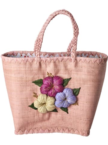 Rice Henkeltasche in Rosa - (B)35 x (H)35 x (T)25 cm