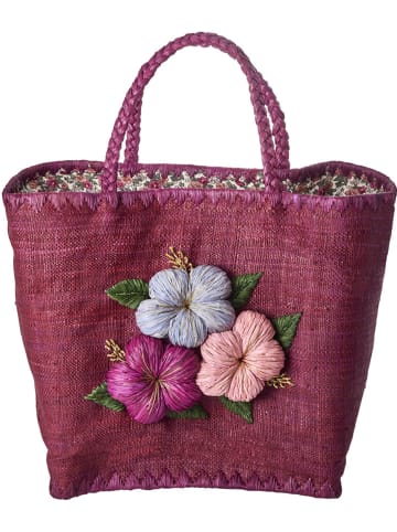 Rice Henkeltasche in Lila - (B)35 x (H)35 x (T)25 cm