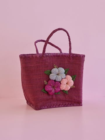 Rice Handtas paars - (B)35 x (H)35 x (D)25 cm