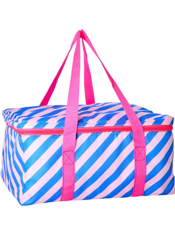 Rice Kühltasche in Blau/ Pink - (B)44 x (H)20 x (T)36 cm