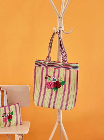 Rice Shopper in Lila/ Gelb - (B)40 x (H)40 cm