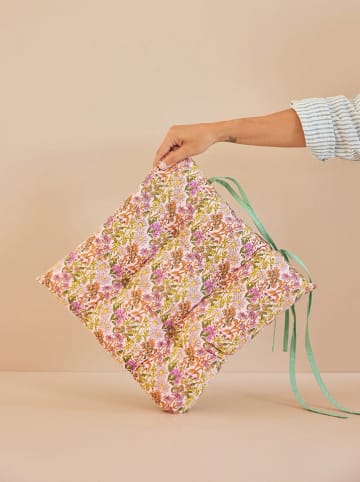 Rice Stuhlkissen in Orange/ Lila - (L)40 x (B)40 cm