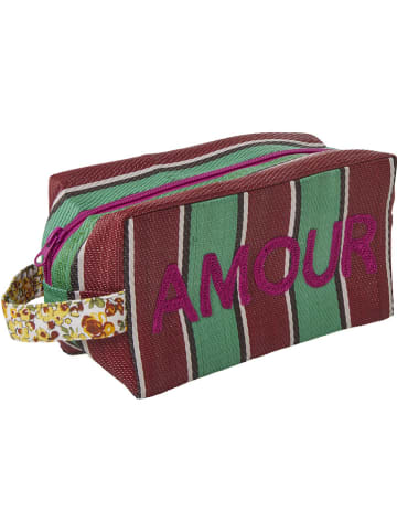 Rice Clutch rood/groen - (B)28 x (H)20 cm