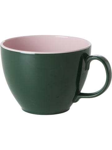 Rice Tasse in Dunkelgrün/ Rosa - 550 ml