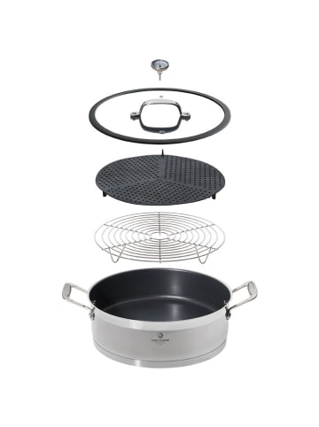 Chef Cuisine 2-częściowy zestaw w kolorze srebrnym - Ø 28 cm