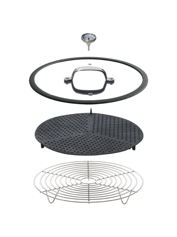 Chef Cuisine 4-delige set: stoompannen zilverkleurig - Ø 28 cm