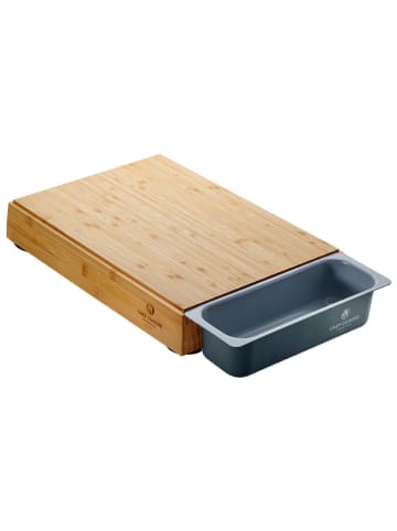 Chef Cuisine Magnet-Schneidebrett in Hellbraun - (B)40 x (H)6 x (T)28 cm