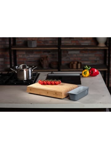 Chef Cuisine Magnet-Schneidebrett in Hellbraun - (B)40 x (H)6 x (T)28 cm