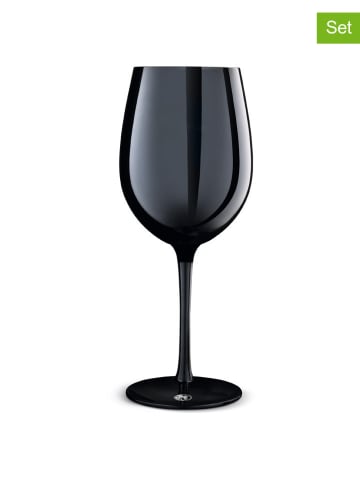 Chef Cuisine 4er-Set: Kelchglas in Schwarz - 550 ml