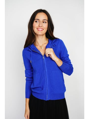 ASSUILI Kaschmir-Sweatjacke in Blau