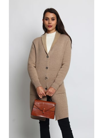 ASSUILI Kaschmir-Cardigan in Beige