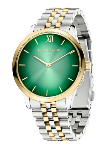 Liebeskind Zegarek kwarcowy w kolorze srebrno-złoto-zielonym