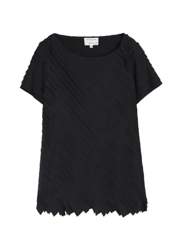 TATUUM Plisseebluse in Schwarz