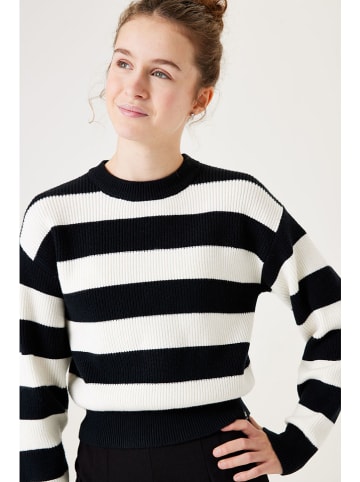 Garcia Pullover in Schwarz/ Weiß