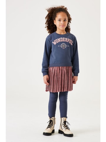 Garcia Jurk donkerblauw/lichtbruin