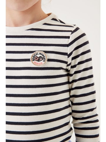 Garcia Longsleeve in Weiß/ Schwarz