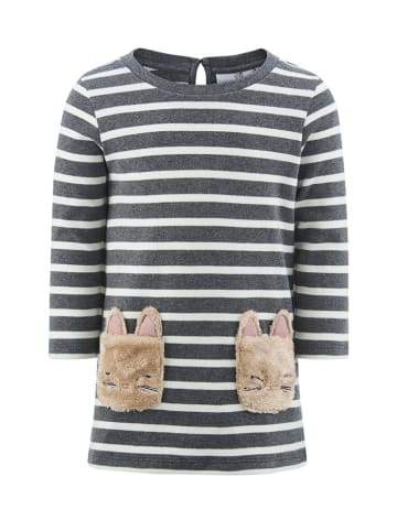 happy girls by Eisend Kleid in Anthrazit/ Creme
