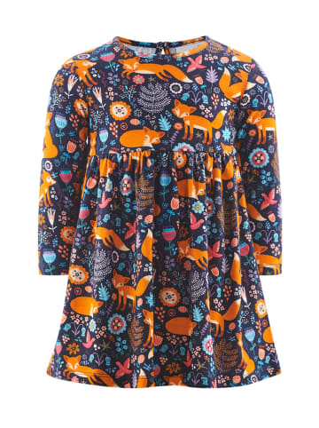 happy girls by Eisend Jurk donkerblauw/oranje