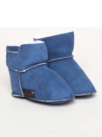 kitz-pichler Lammfell-Stiefel in Blau