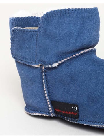 kitz-pichler Lammfell-Stiefel in Blau
