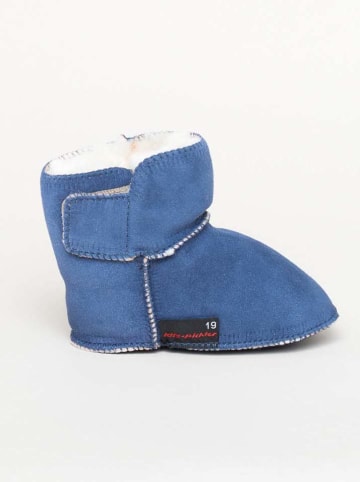 kitz-pichler Lammfell-Stiefel in Blau