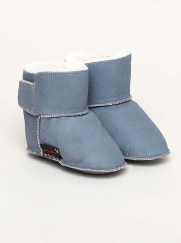 kitz-pichler Lammfell-Stiefel in Blau