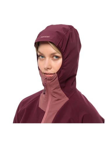 Jack Wolfskin Kurtka funkcyjna "Alpspitze" w kolorze jasnoróżowo-bordowym