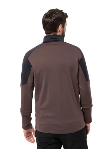 Jack Wolfskin Kurtka polarowa w kolorze brązowo-szarym