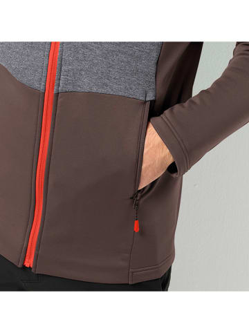 Jack Wolfskin Fleecejacke "Marienberg" in Braun/ Grau