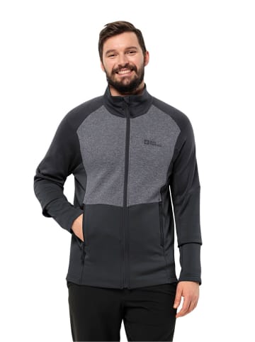 Jack Wolfskin Fleecejacke "Marienberg" in Anthrazit/ Schwarz