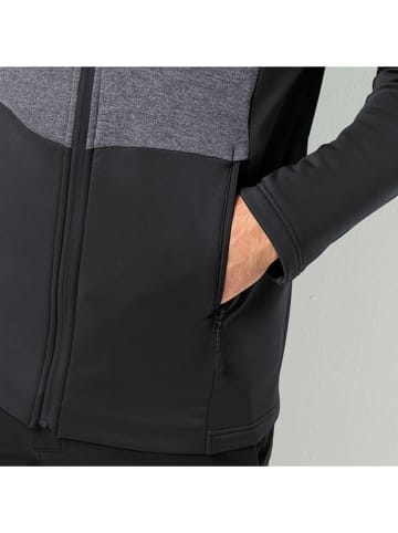 Jack Wolfskin Kurtka polarowa "Marienberg" w kolorze antracytowo-czarnym