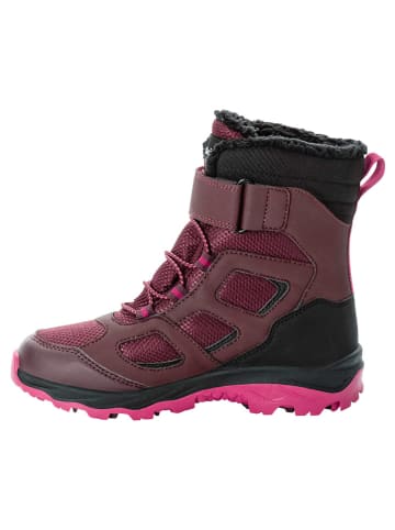 Jack Wolfskin Kozaki zimowe "Vojo WT Texapore" w kolorze różowo-bordowym