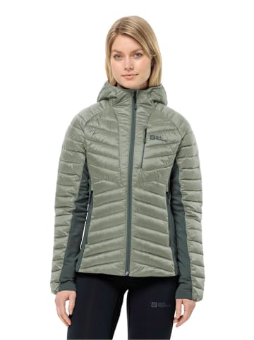 Jack Wolfskin Kurtka pikowana "Routeburn Pro" w kolorze zielonym