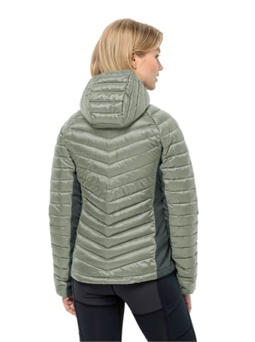 Jack Wolfskin Kurtka pikowana "Routeburn Pro" w kolorze zielonym