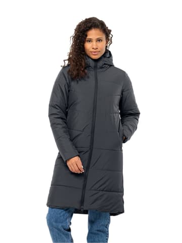 Jack Wolfskin Doorgestikte mantel "Deutzer" antraciet