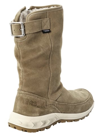 Jack Wolfskin Leren winterlaarzen "Queenstown Texapore" beige