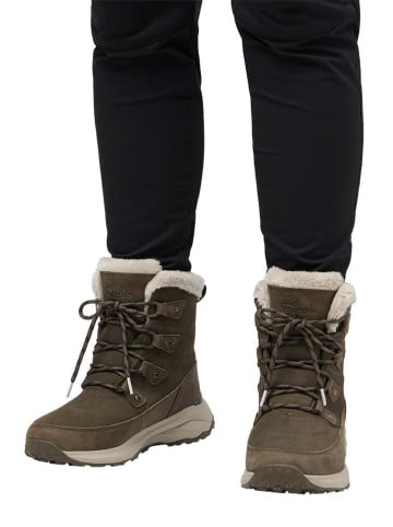 Jack Wolfskin Botki zimowe "Dromoventure Texapore" w kolorze khaki