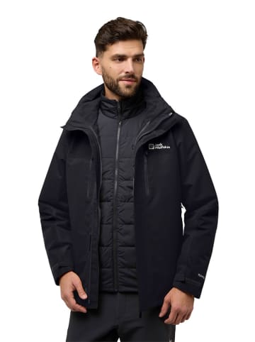 Jack Wolfskin 3-in1 functionele jas "Jasper" zwart