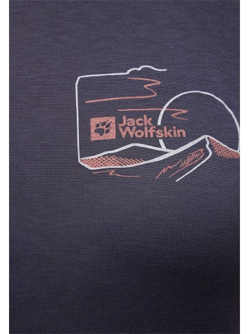 Jack Wolfskin Koszulka funkcyjna "Vonnan" w kolorze granatowym