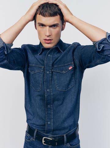 BIG STAR Jeanshemd- Regular fit - in Dunkelblau