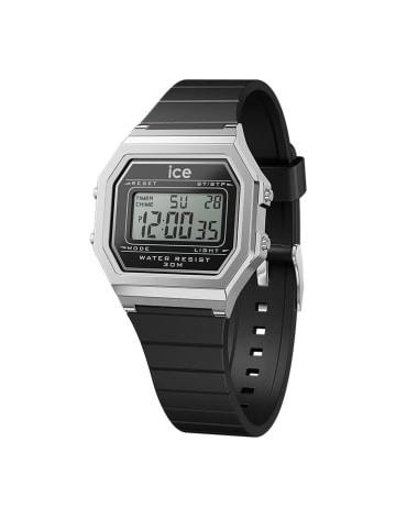 Ice Watch Digitaluhr "Digit Retro" in Schwarz/ Silber